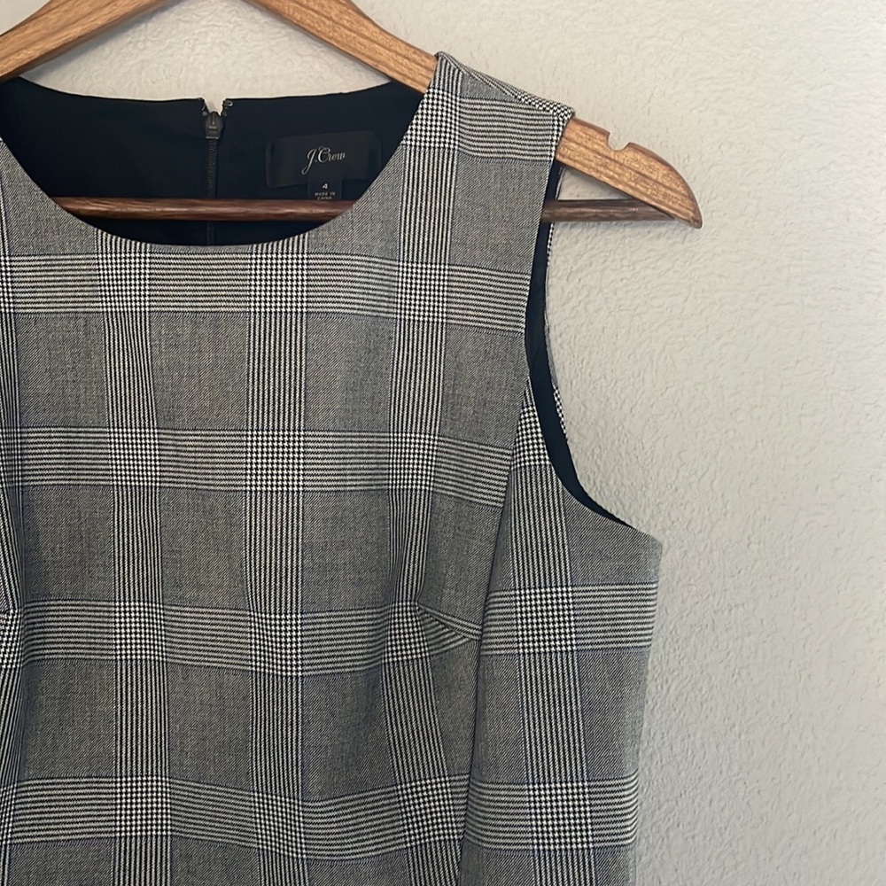 J. Crew Plaid Midi Dress